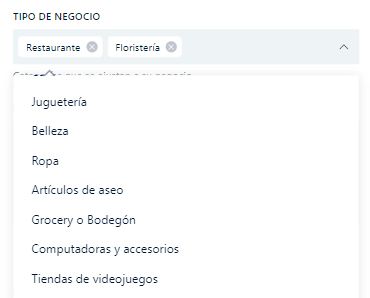 Tipos de negocio