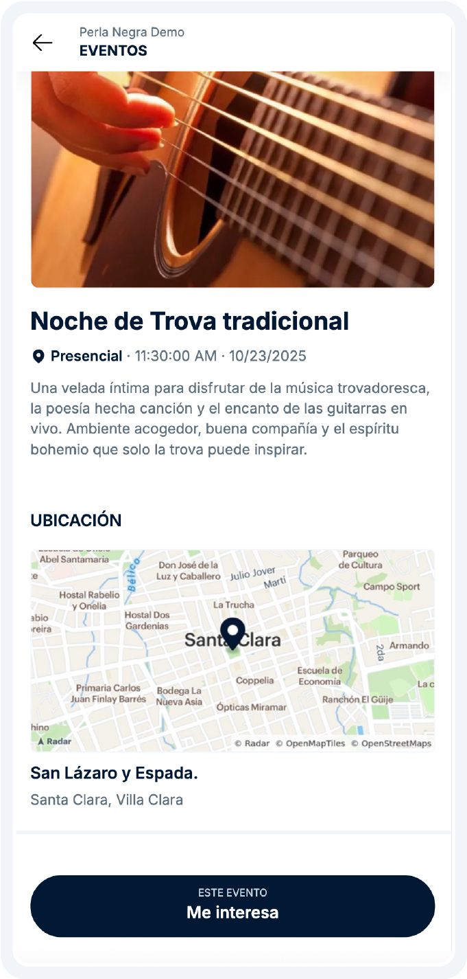 Detalles de un evento