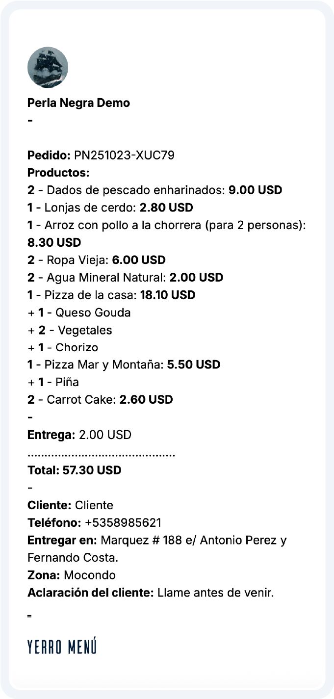 Detalles pedido impresión