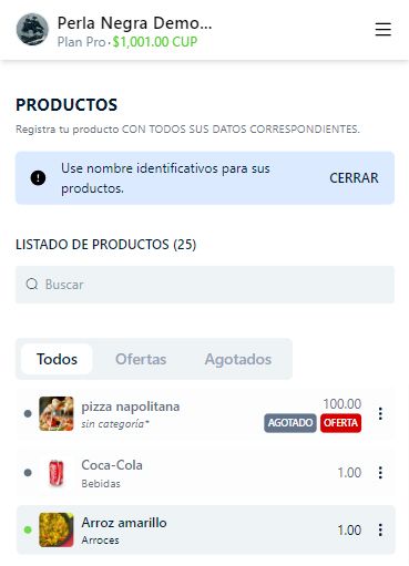 Indicador de visibilidad de productos