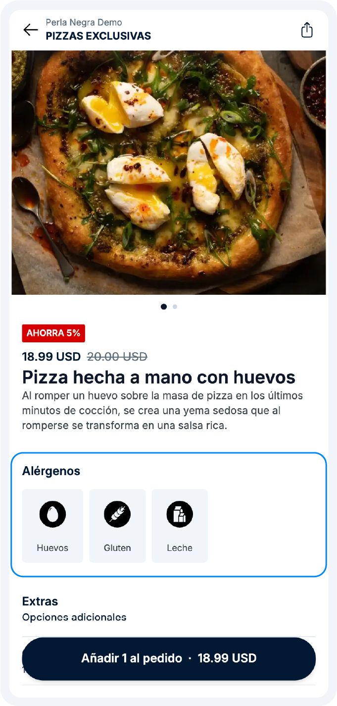 Ejemplo de alérgenos